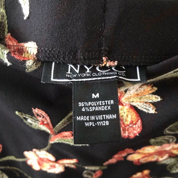 New York Clothing Company Black Embroidered Skirt M - Picture 8 of 8